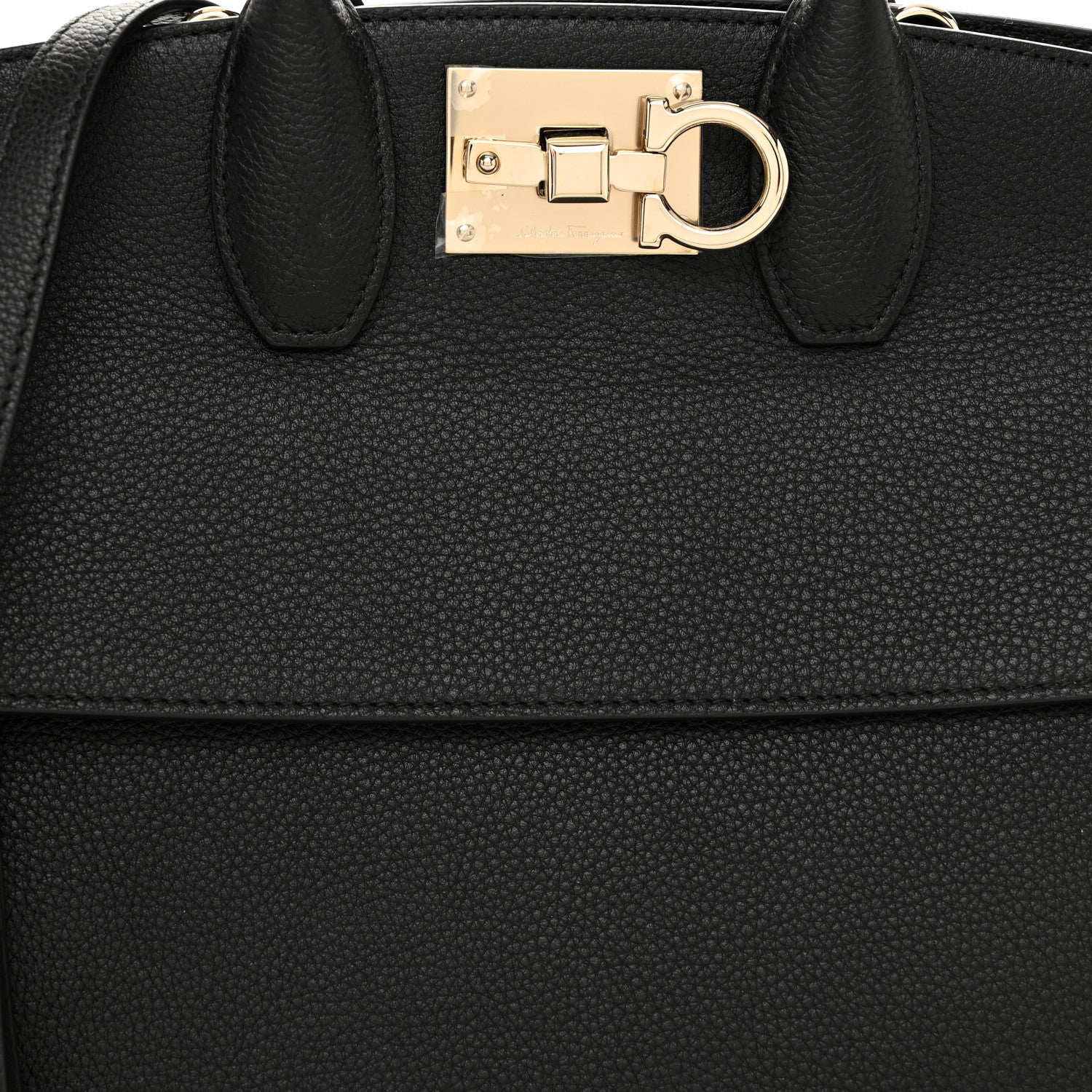 Salvatore Ferragamo Calfskin The Studio Bag Black 8 of 11