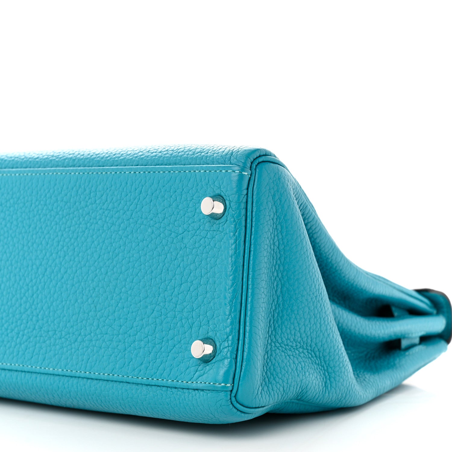 Hermes Togo Kelly Retourne 32 Bleu Paon 10 of 11