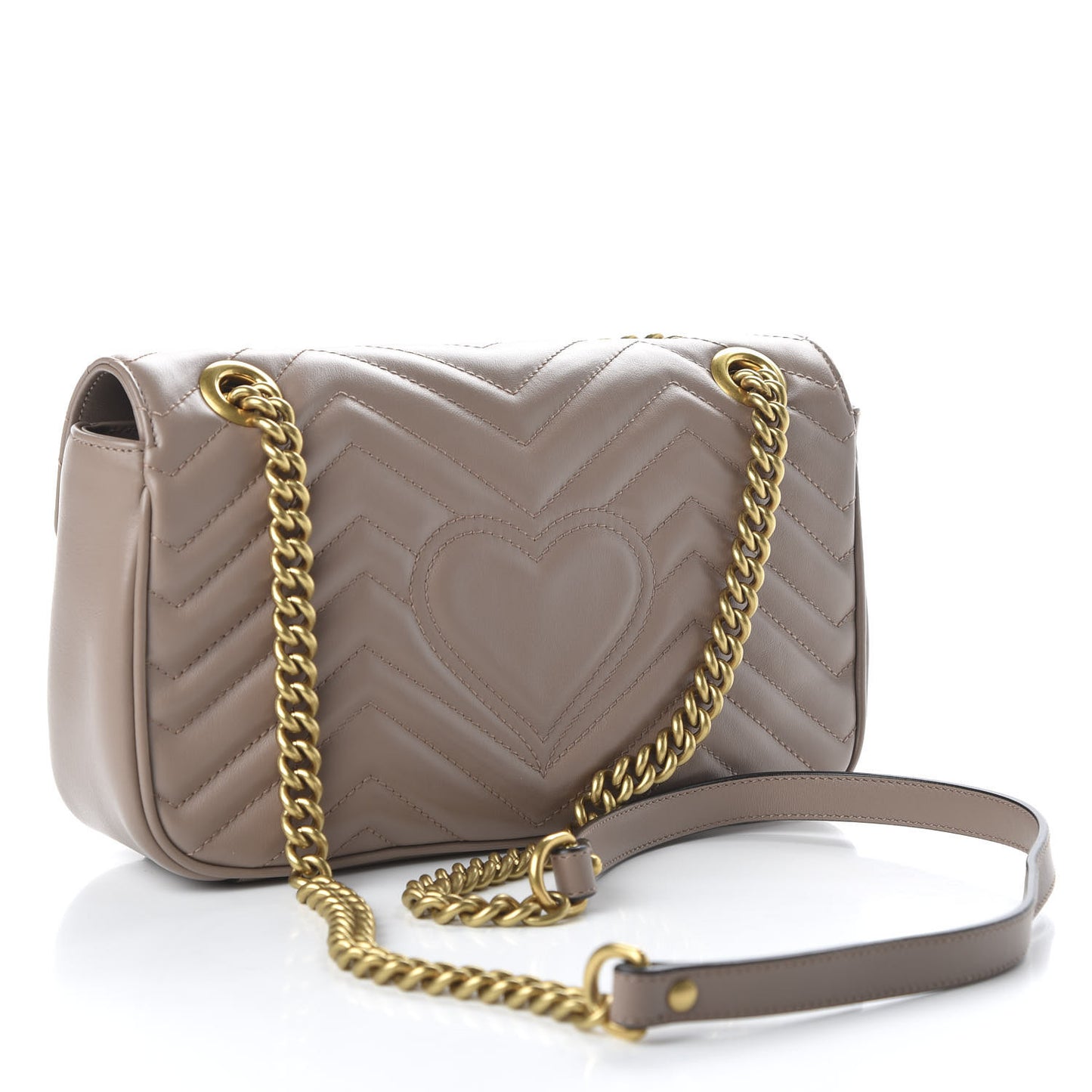 Calfskin Matelasse Small GG Marmont Shoulder Bag Porcelain Rose