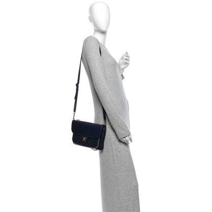 Chanel Lambskin Quilted Large CC Unchained Crossbody Navy 2 of 11