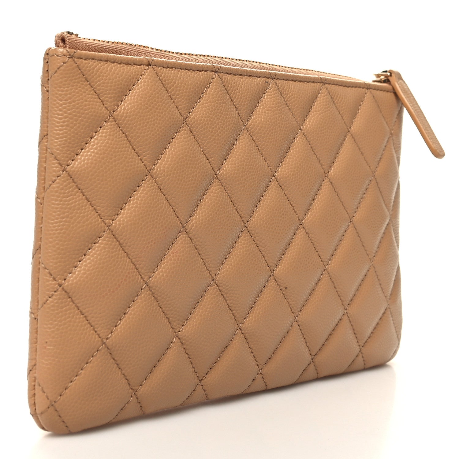 Chanel Caviar Quilted Coco Candy Small Cosmetic Case Beige 3 of 10
