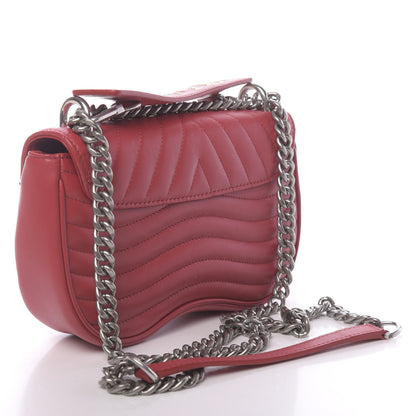Louis Vuitton Calfskin Love Lock New Wave Chain MM Scarlet 3 of 10