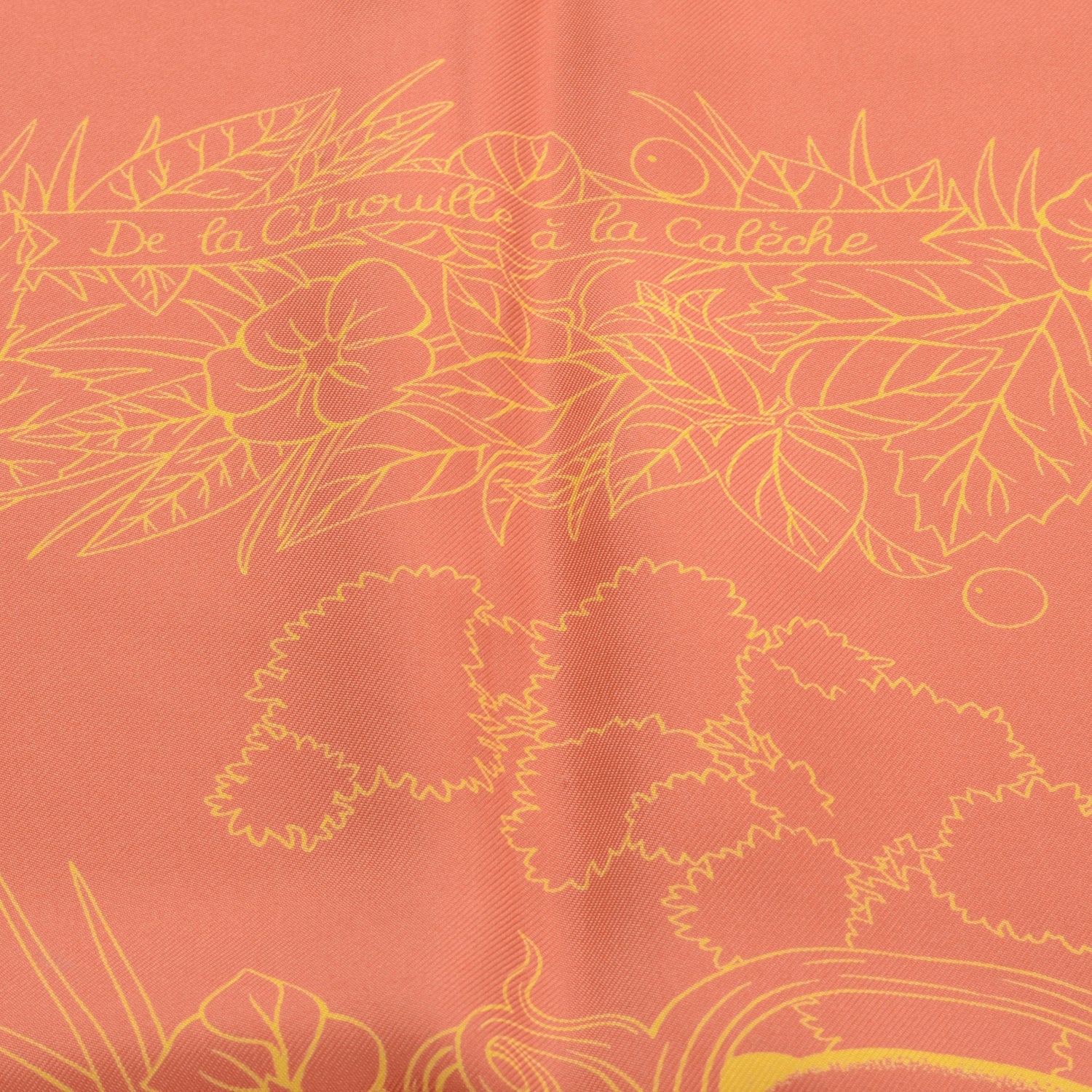 Hermes Silk De La Citrouille A La Caleche Scarf 90 7 of 8