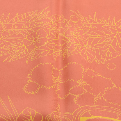 Hermes Silk De La Citrouille A La Caleche Scarf 90 7 of 8