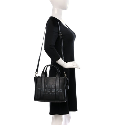 Marc Jacobs Grained Calfskin Small The Tote Bag Black 2 of 8