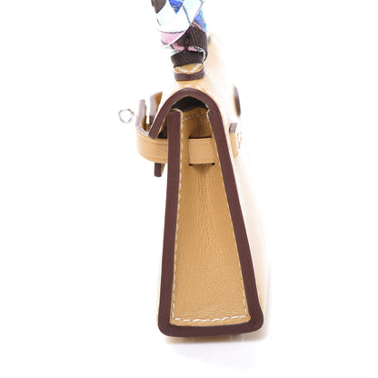 Hermes Tadelakt Mini Kelly Twilly Bag Charm Paille 7 of 9