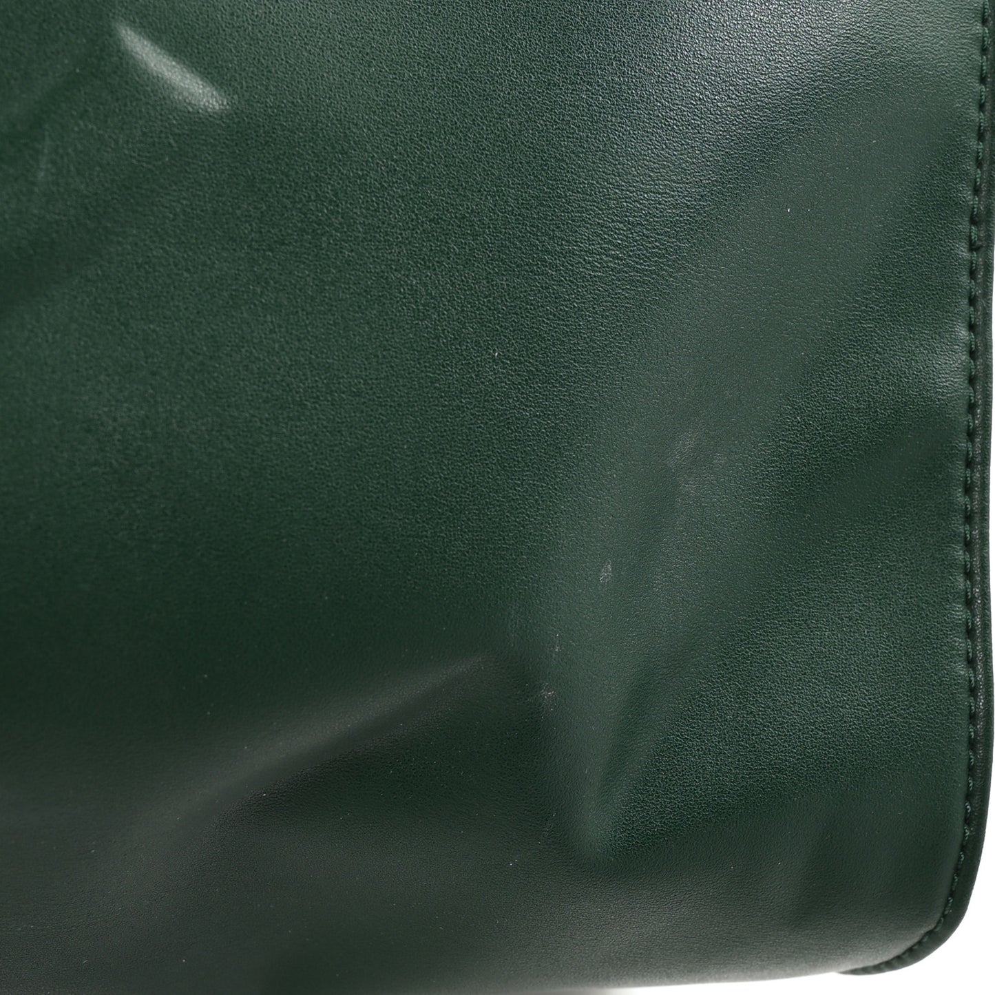 Vegan Leather Medium Shopping Bag Dark Olive