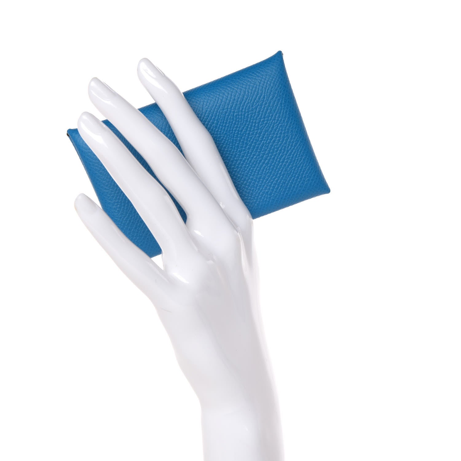 Hermes Epsom Calvi Card Case Bleu Zanzibar 2 of 8