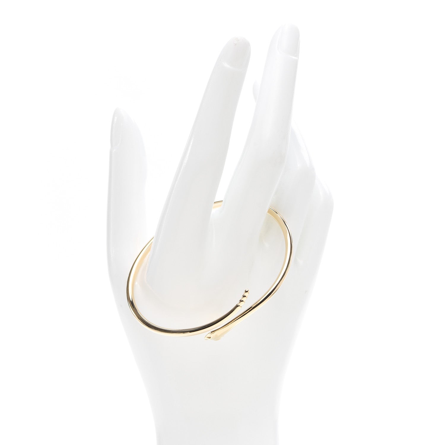 Tiffany 18K Yellow Gold Elsa Peretti Snake Bangle Bracelet 2 of 4