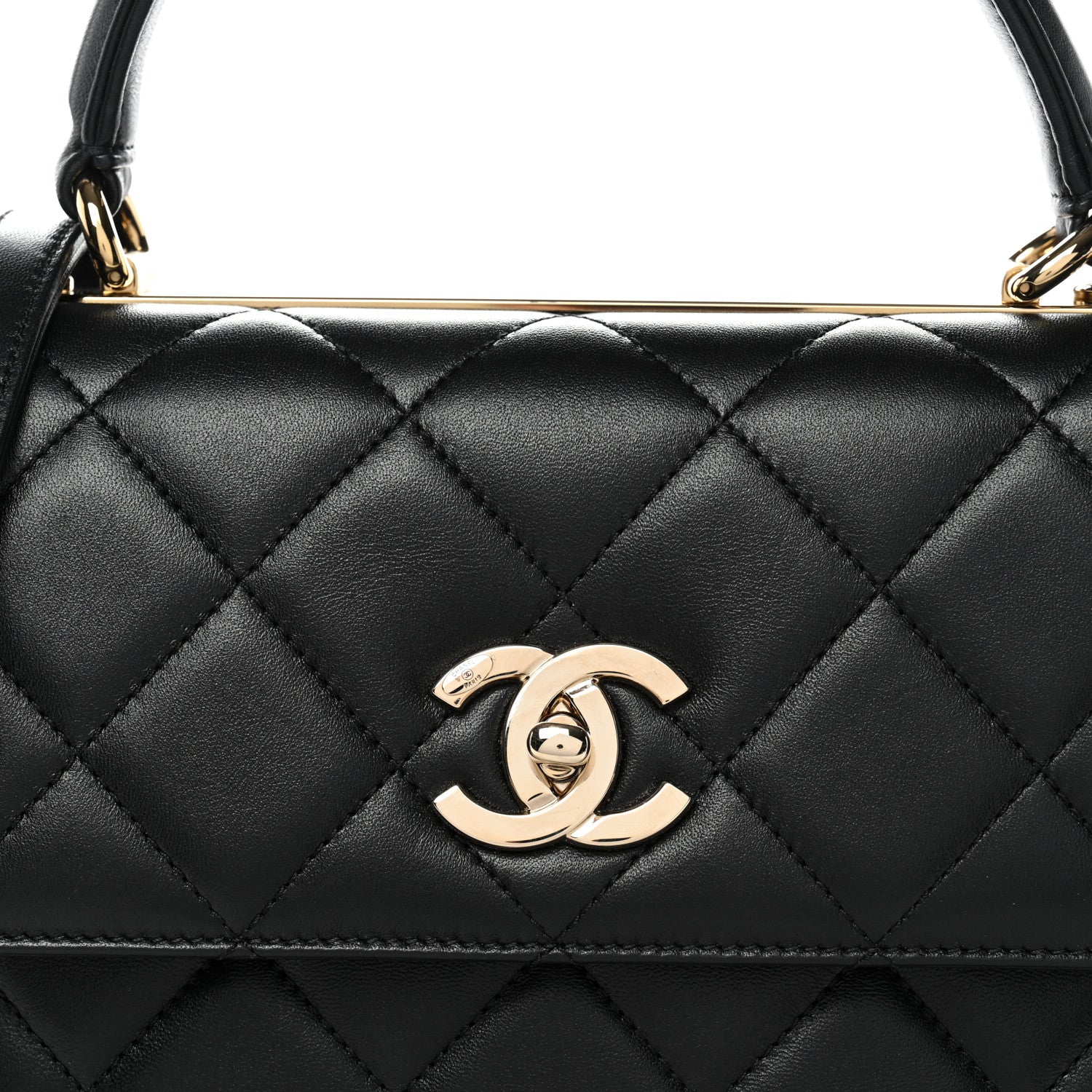 Chanel Lambskin Quilted Small Trendy CC Dual Handle Flap Bag Black 8 of 11