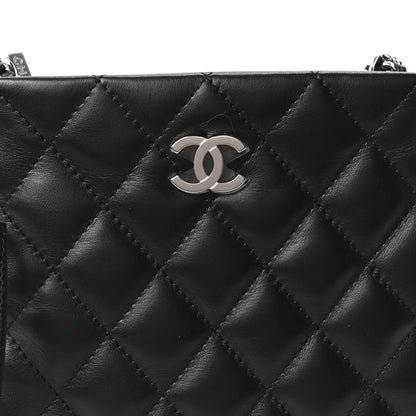 Chanel Lambskin Quilted Uniform Crossbody Bag Black 8 of 11