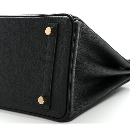 Hermes Togo Birkin 25 Black 10 of 11
