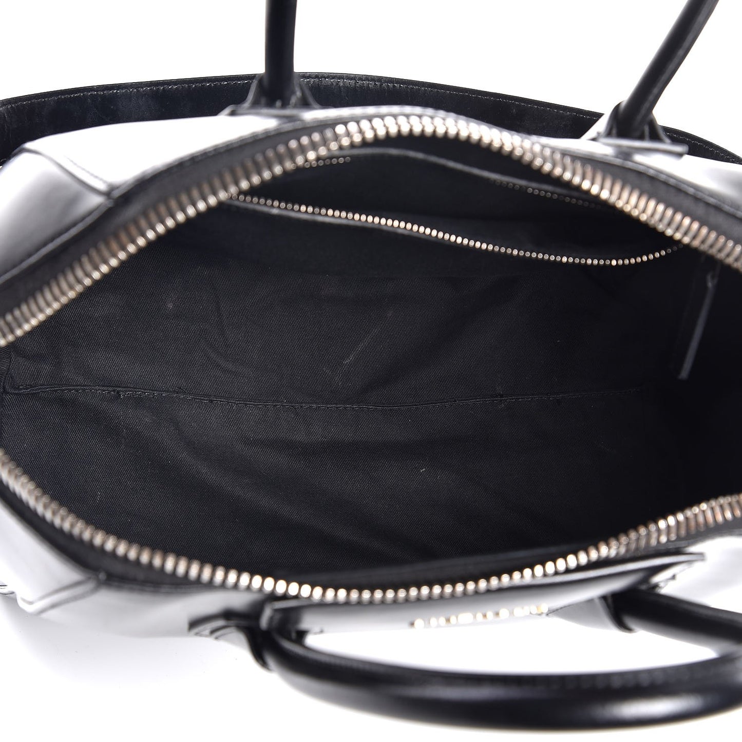 Shiny Lord Calfskin Medium Antigona Black