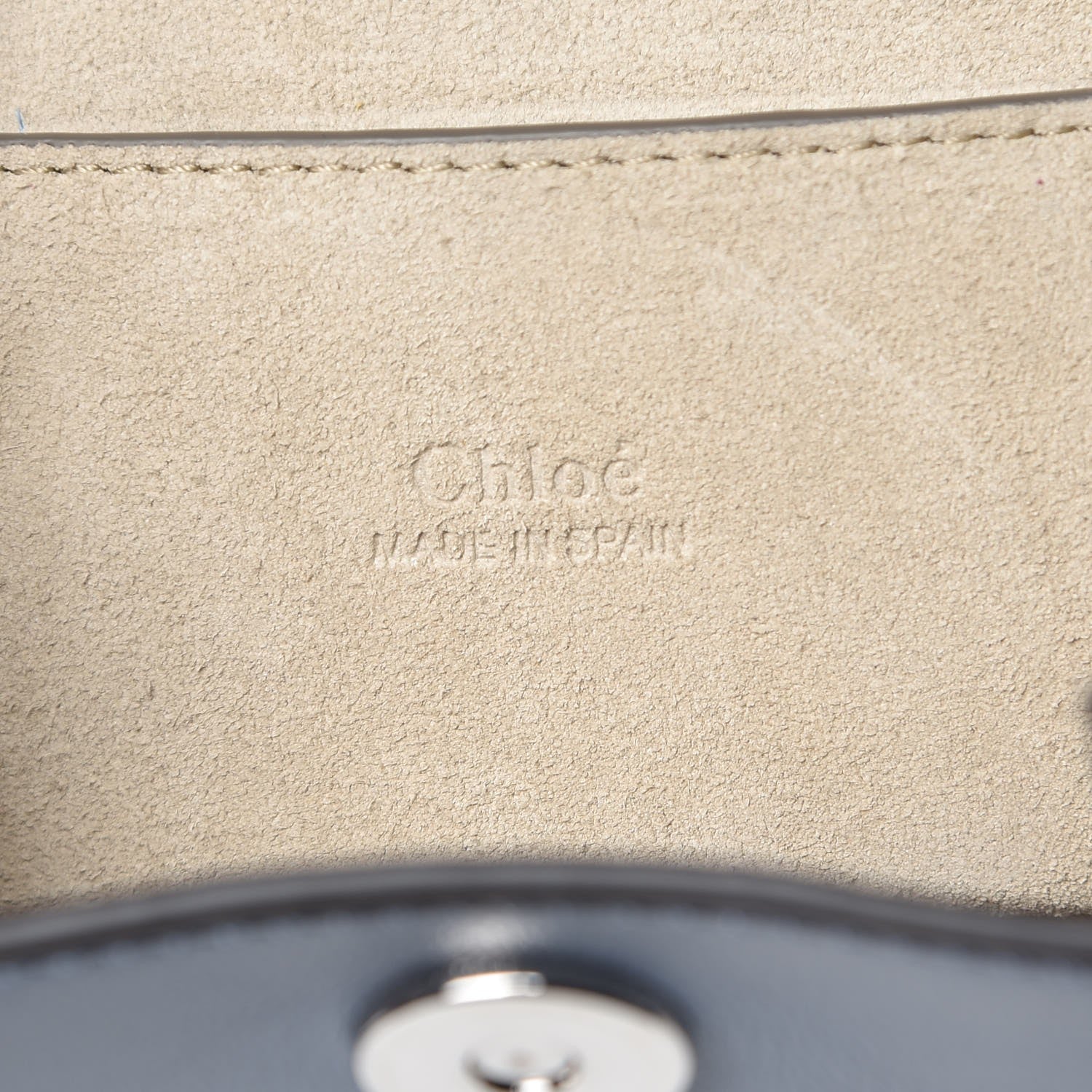 Chloe Suede Calfskin Mini Faye Bracelet Bag Washed Blue 6 of 8