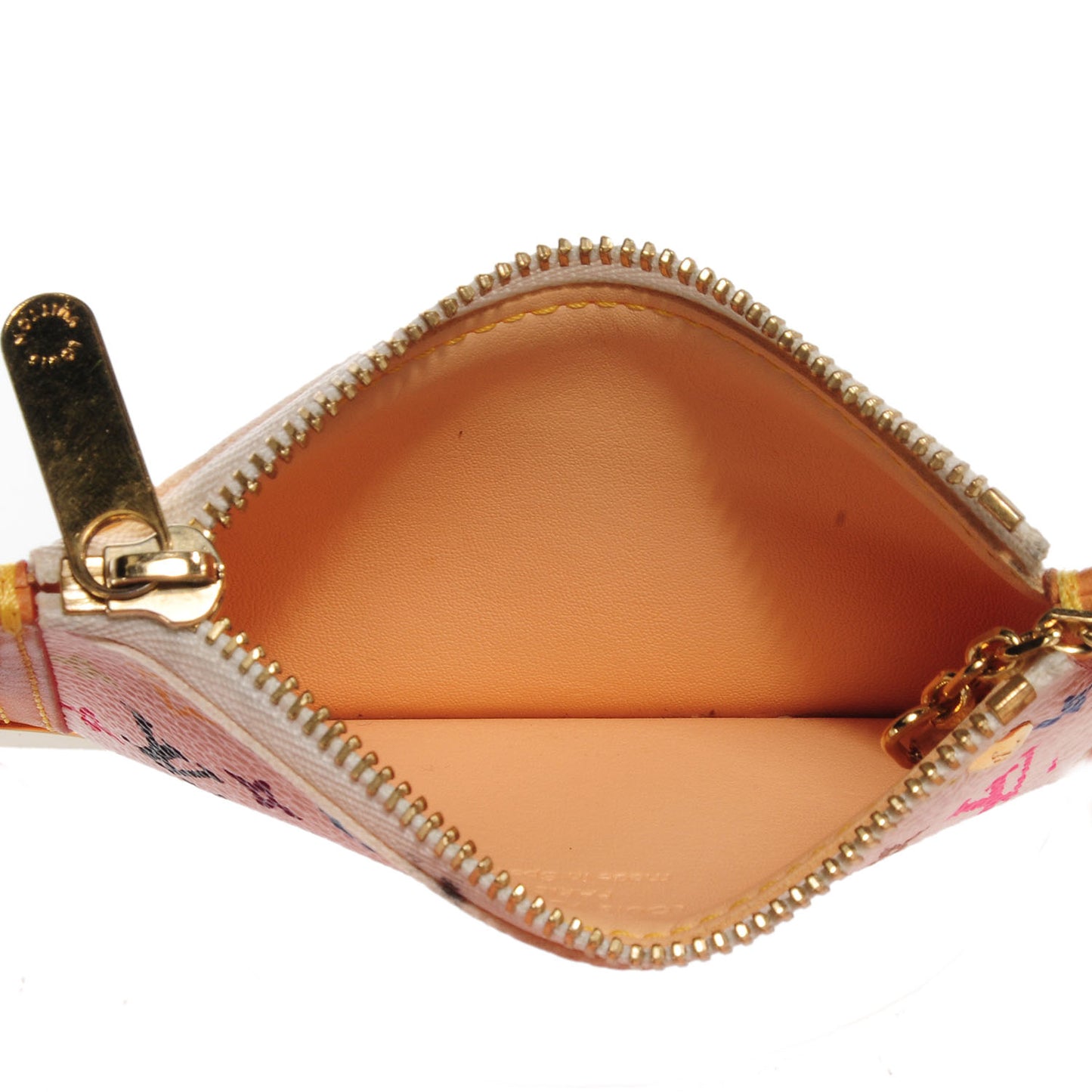 Monogram Multicolor Key Pouch White