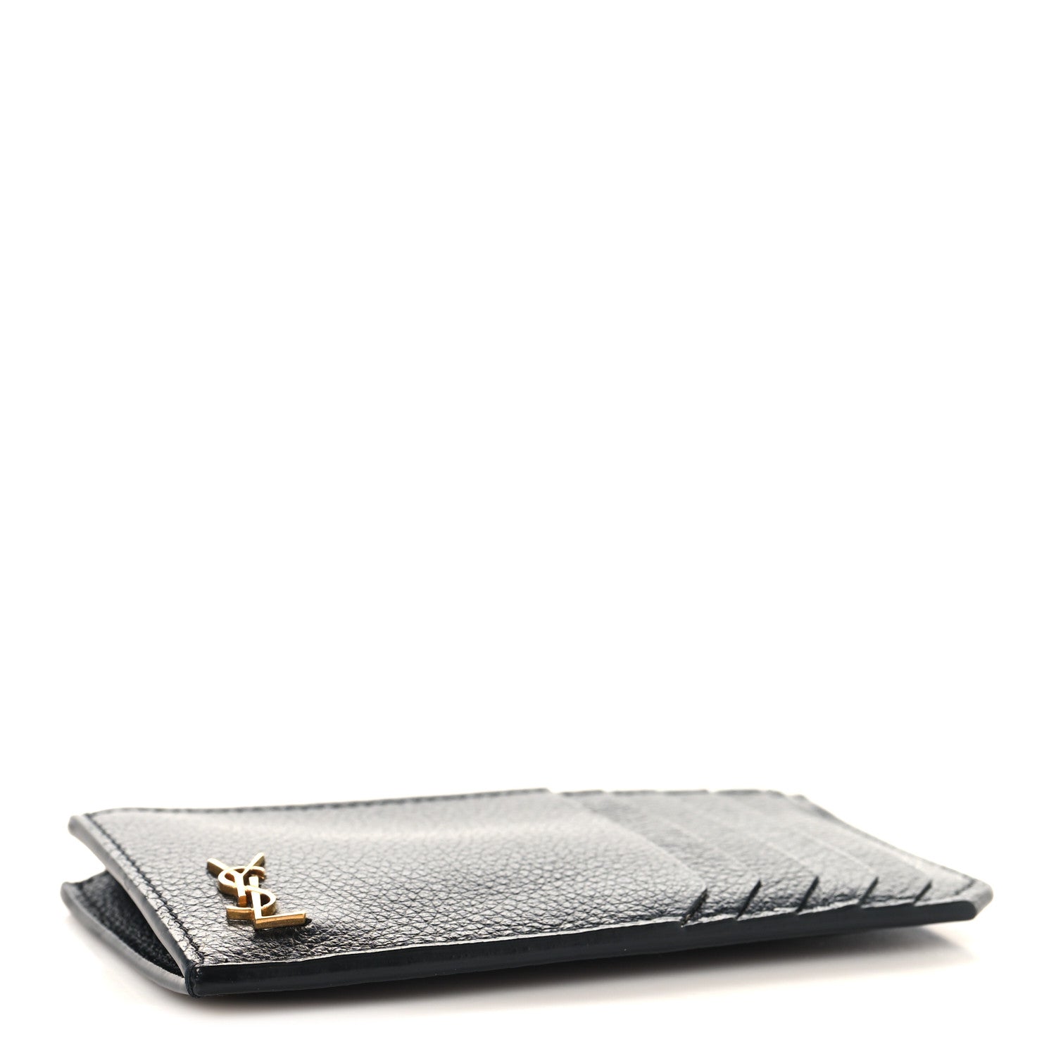 SAINT LAURENT★18春夏★5 FRAGMENT ZIP POUCH Saint Laurent Grained Calfskin Monogram 5 Fragments Zip Pouch Card