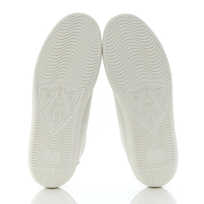 Gucci Calfskin Interlocking G Perforated Womens Ace Sneakers 35.5 White Grey Sky 5 of 8