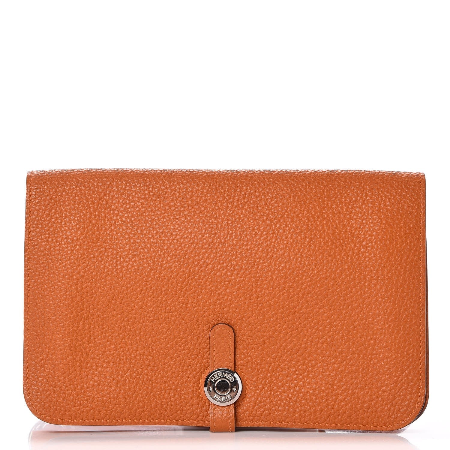 Hermes Togo Dogon Wallet Waist Pouch Potiron 1 of 8