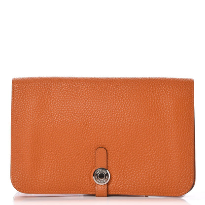 Hermes Togo Dogon Wallet Waist Pouch Potiron 1 of 8