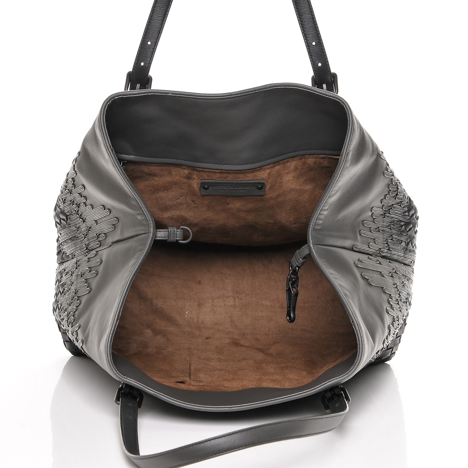 Bottega Veneta Nappa Intrecciato Medium Flow Wave Tote Ardoise 5 of 6