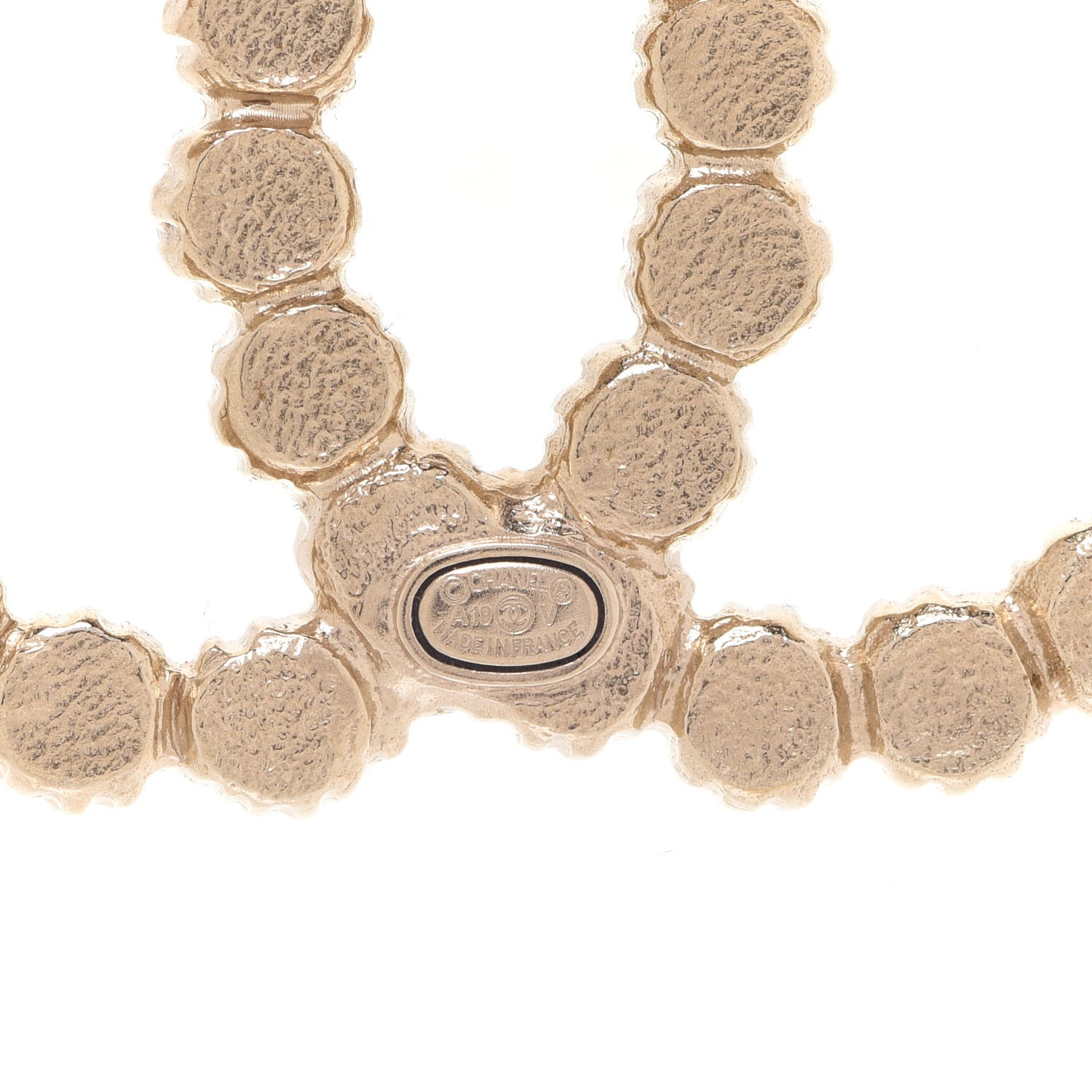 Chanel Pearl CC Brooch Gold 4 of 4
