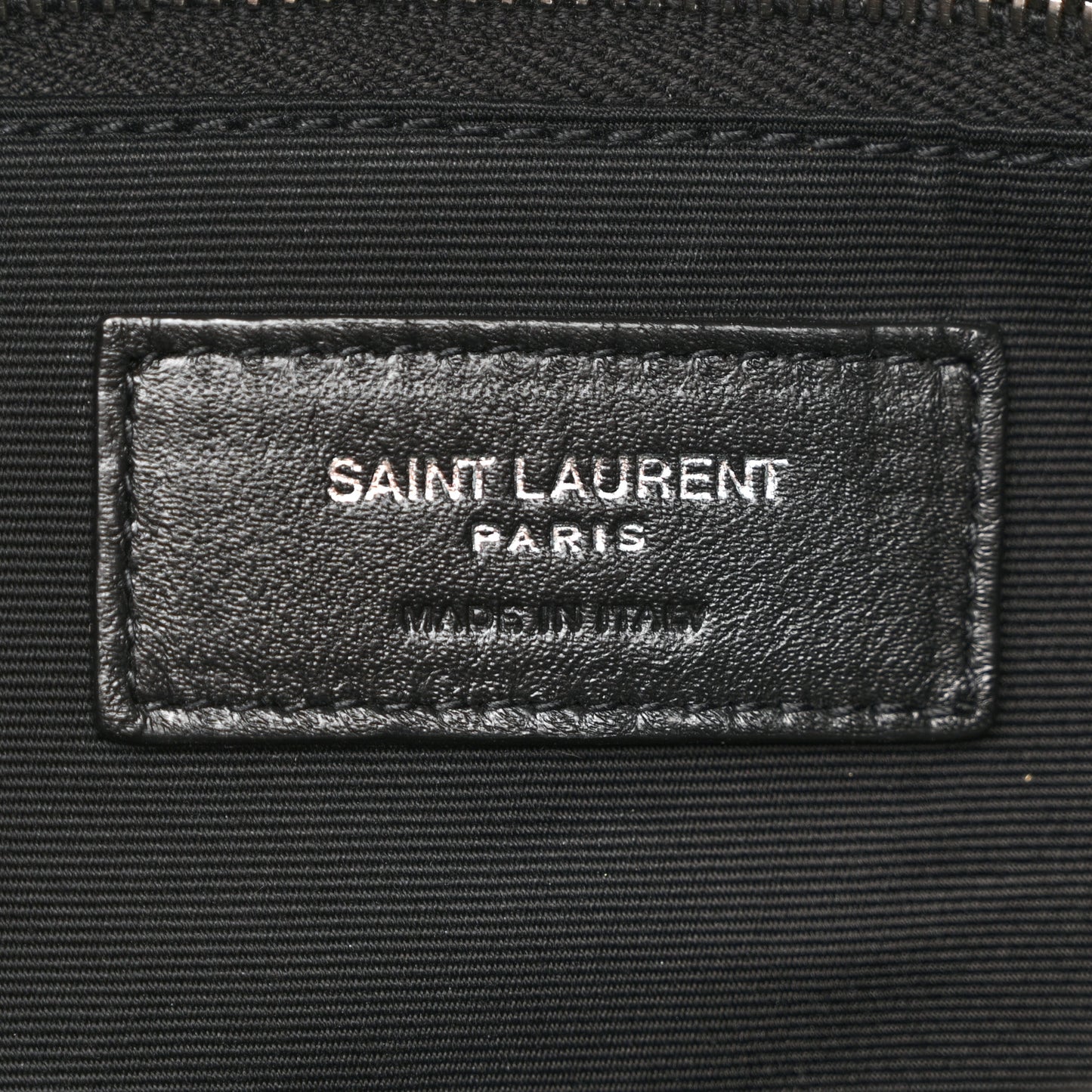 Lambskin Quilted Small Loulou Puffer Monogram Chain Satchel Black