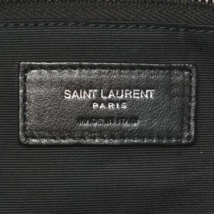 Saint Laurent Lambskin Quilted Small Loulou Puffer Monogram Chain Satchel Black 6 of 10