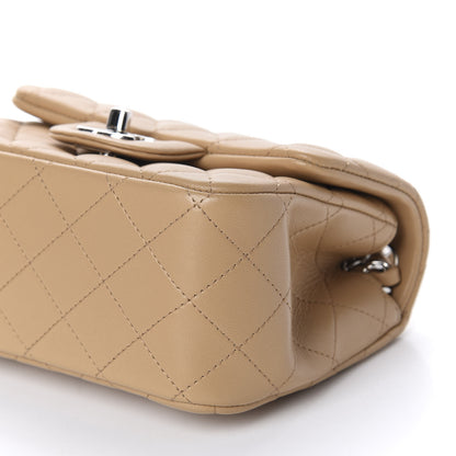 Chanel Lambskin Quilted Mini Square Flap Beige 7 of 11