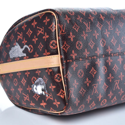 Louis Vuitton Catogram Speedy Bandouliere 30 Marron 9 of 10