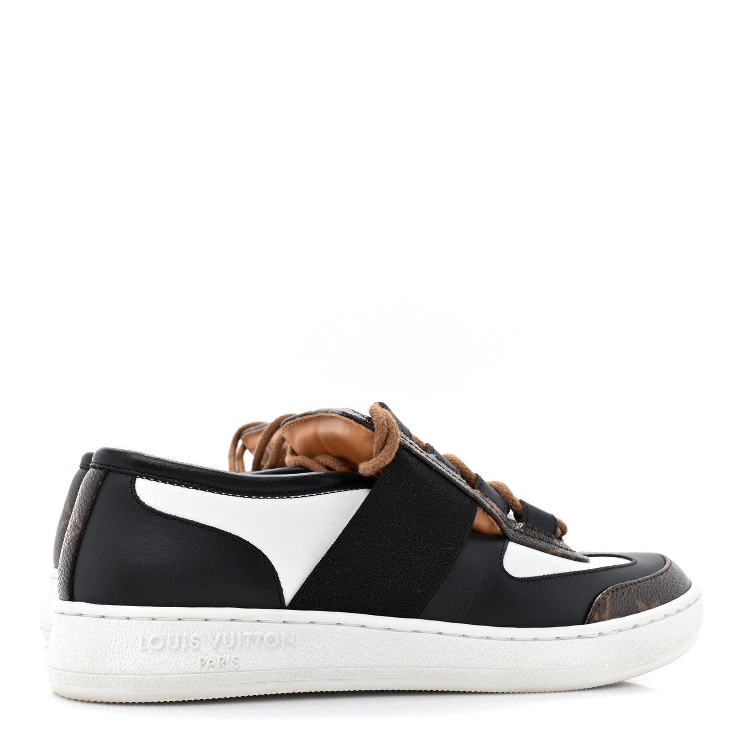 Louis Vuitton Monogram Calfskin Lous Sneakers 37 Black 5 of 9