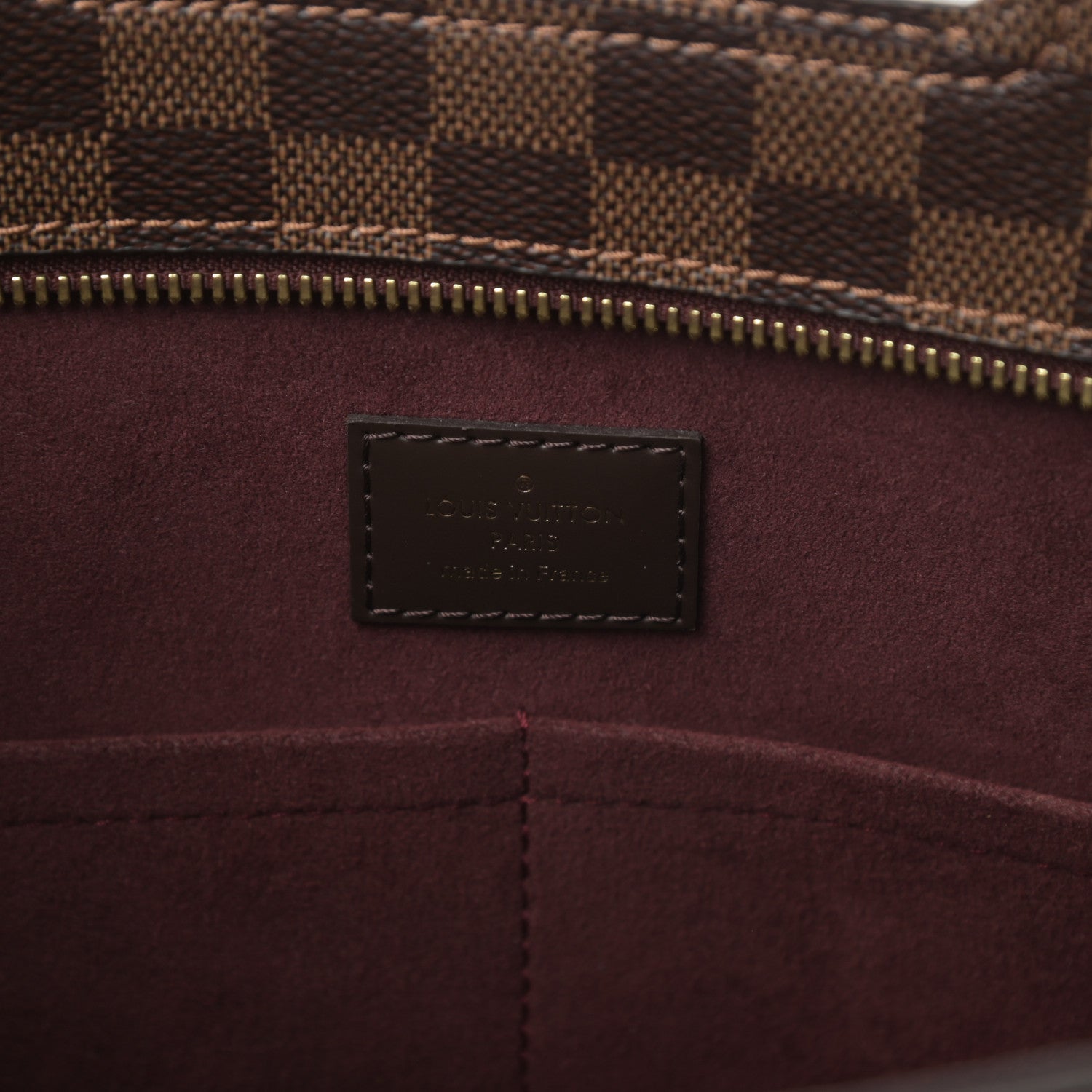 Louis Vuitton Damier Ebene Taurillon Jersey Bordeaux 6 of 11