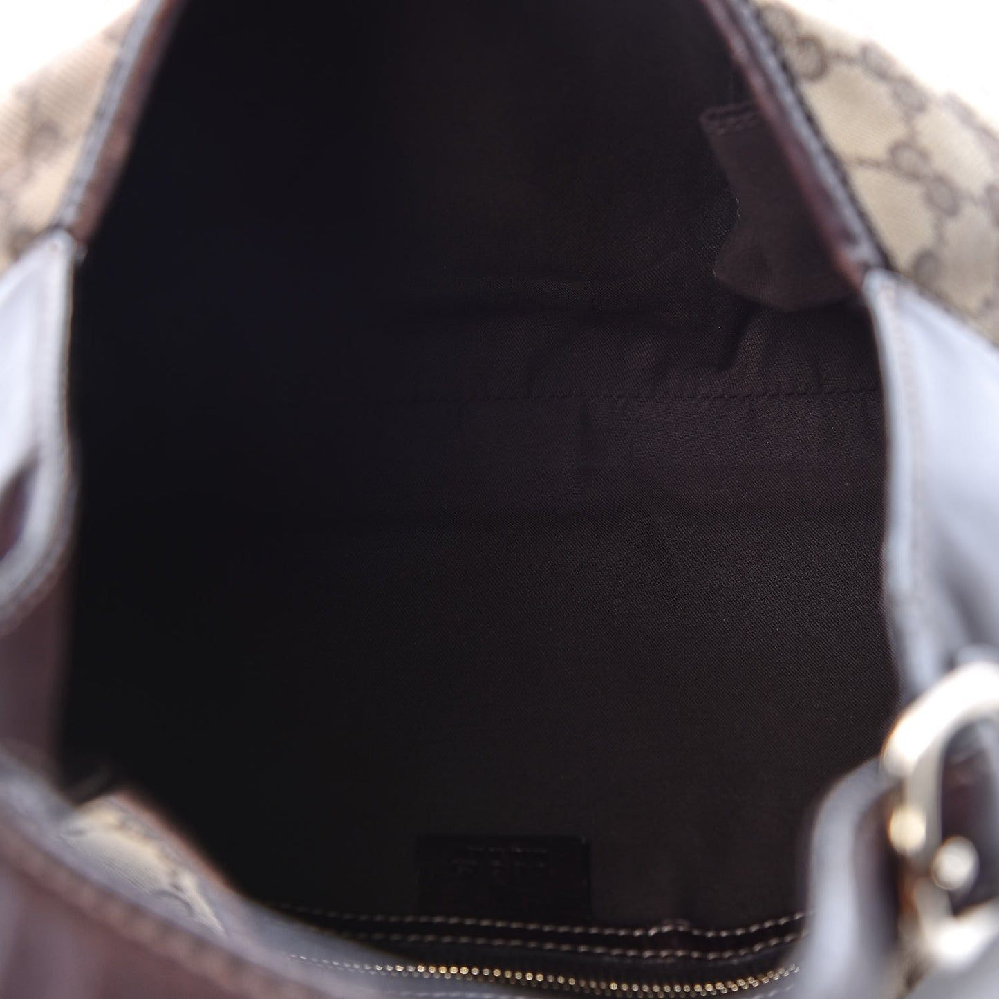 Monogram Web Jackie O Bouvier Hobo Dark Brown