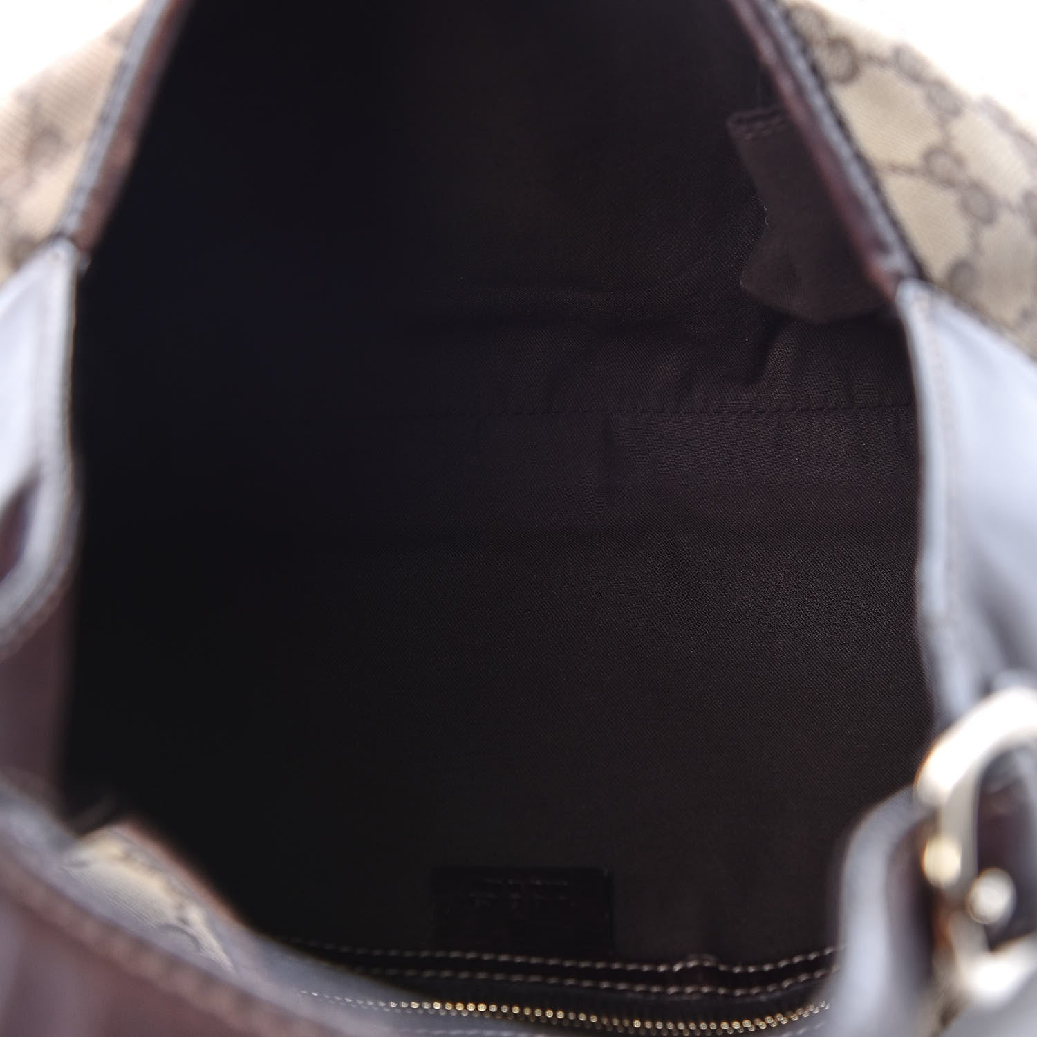 Gucci Monogram Web Jackie O Bouvier Hobo Dark Brown 5 of 15