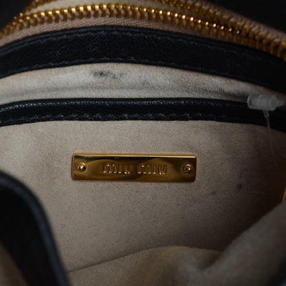 Miu Miu Goatskin Madras Mini Crossbody Bag Nero Black 7 of 9