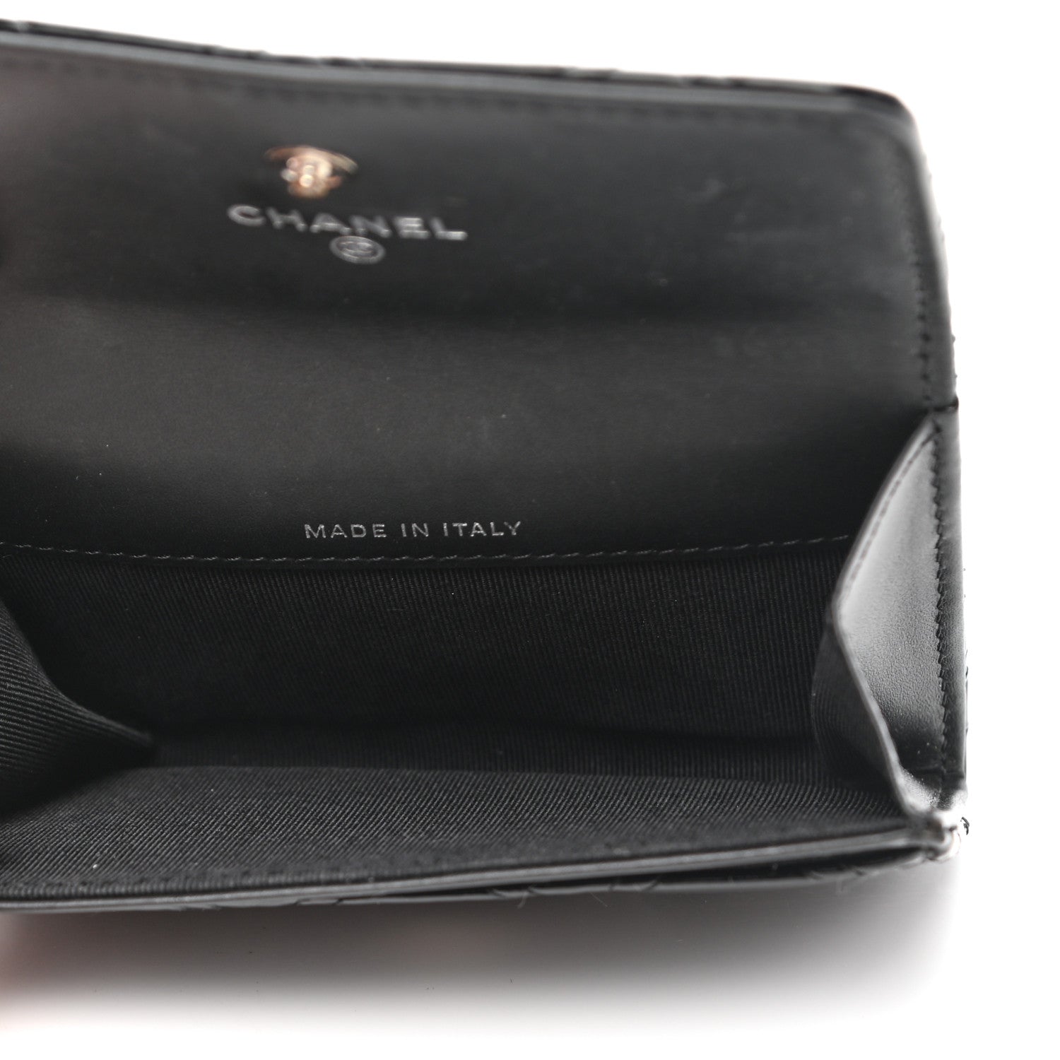 Chanel Patent Quilted Flap Card Holder Black 4 of 8