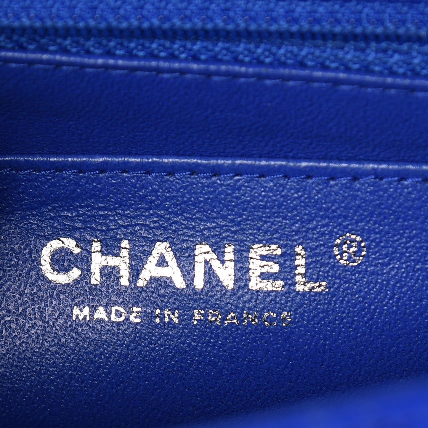 Lambskin Quilted Mini Square Flap Blue