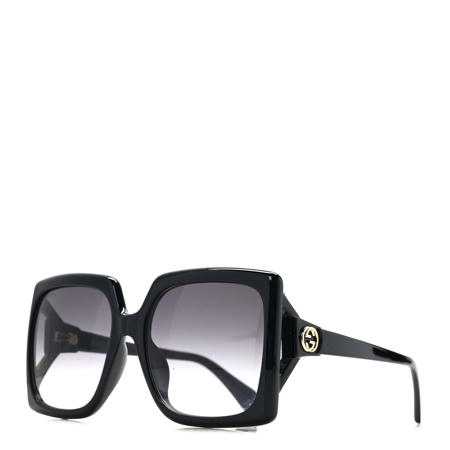 Acetate Square Frame Sunglasses GG0876S Black