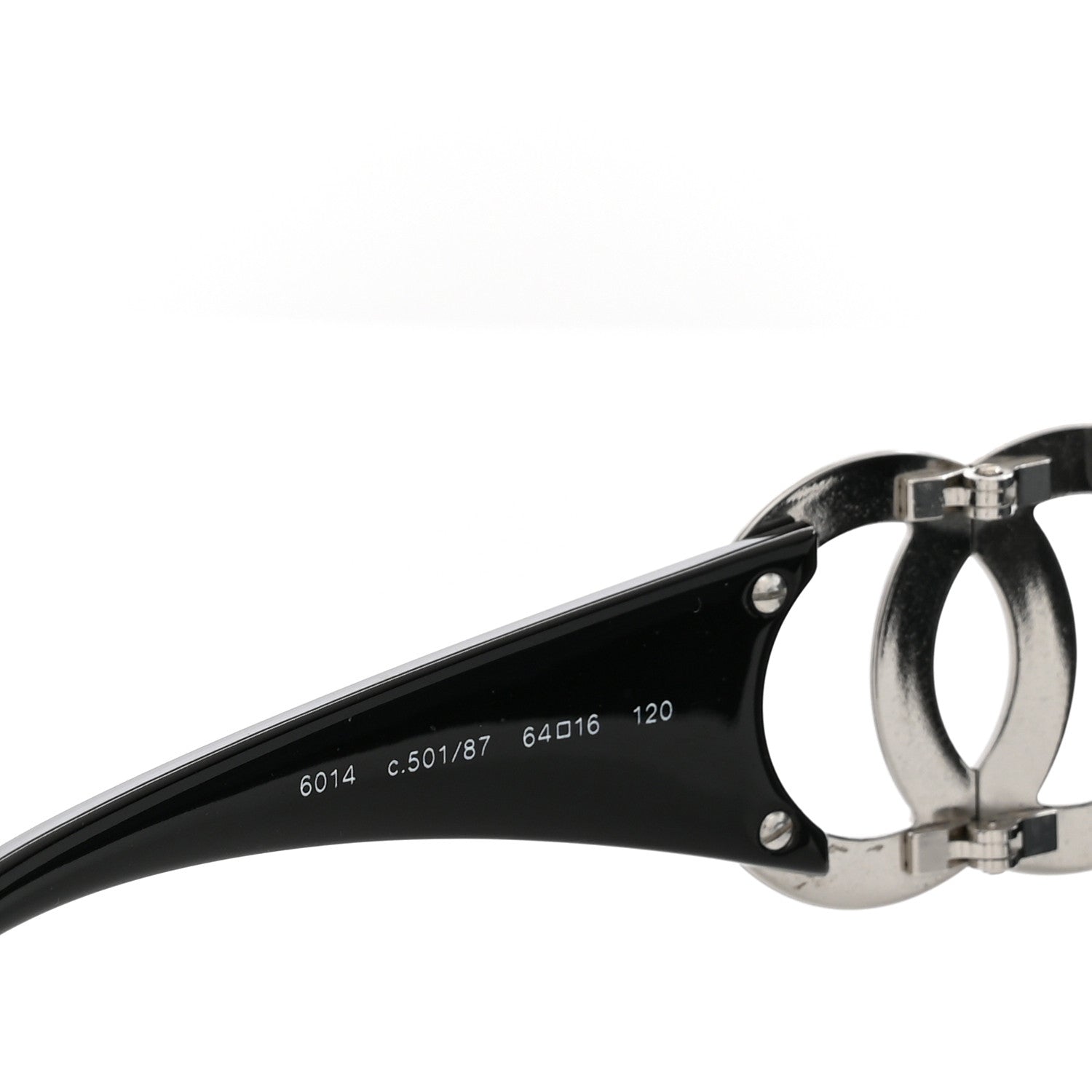 Chanel Acetate CC Sunglasses 6014 Black 6 of 9