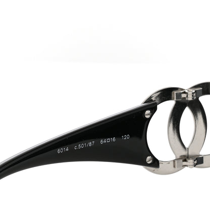 Chanel Acetate CC Sunglasses 6014 Black 6 of 9