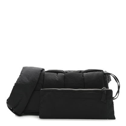 Bottega Veneta Nylon Intrecciato Padded Tech Cassette Bag Black 1 of 7