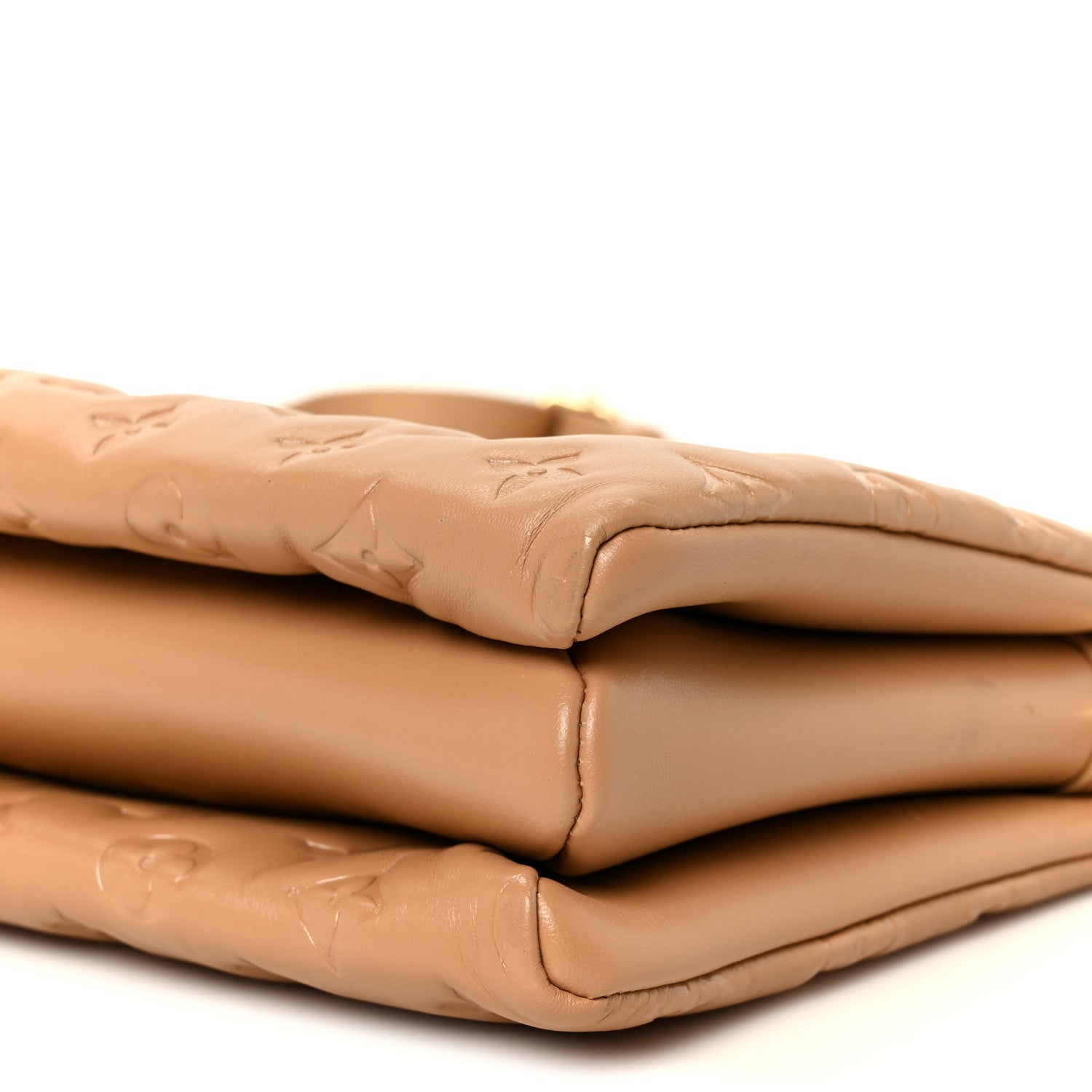 Louis Vuitton Lambskin Embossed Monogram Coussin PM Camel 11 of 12