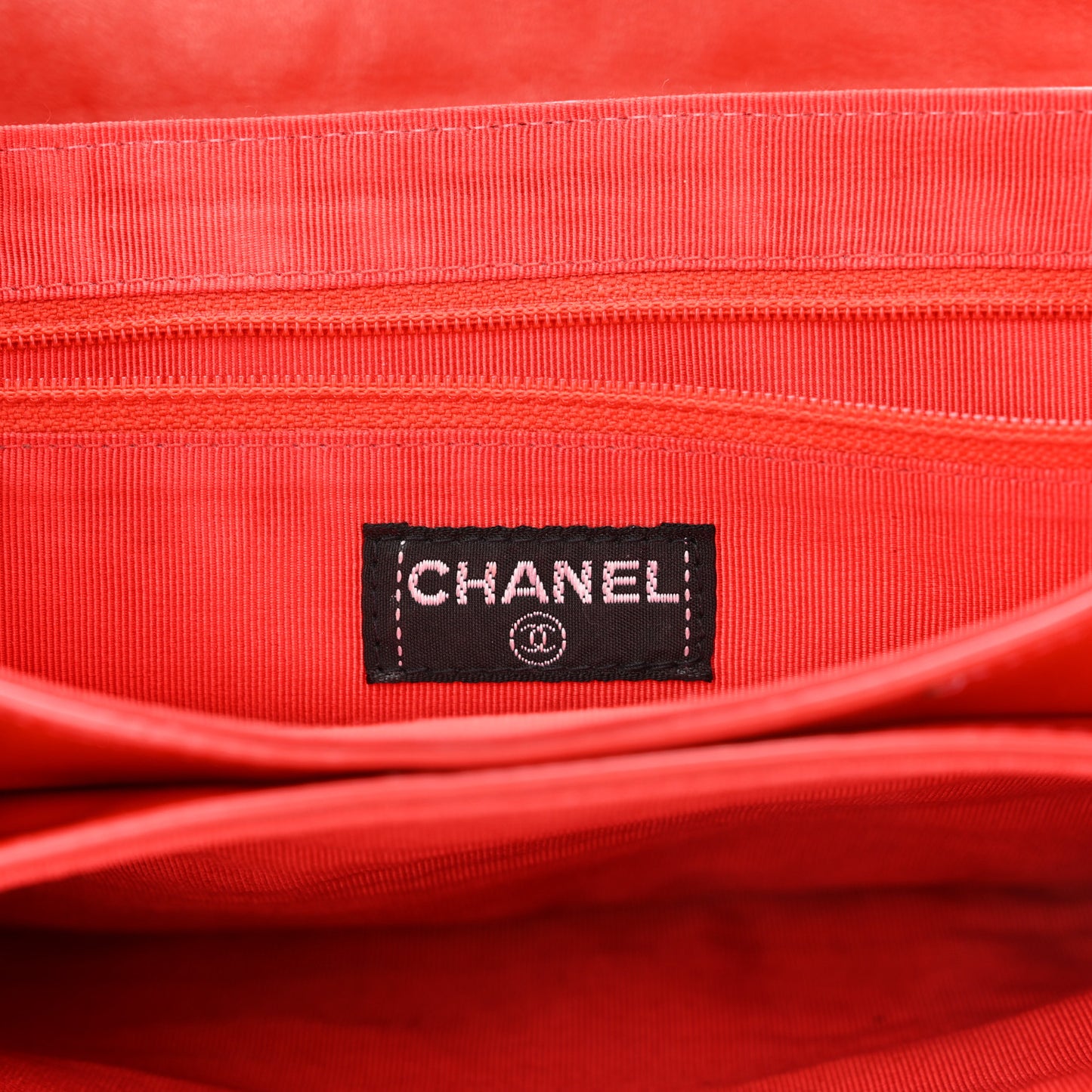 Patent Chocolate Bar Reissue Single Flap Red