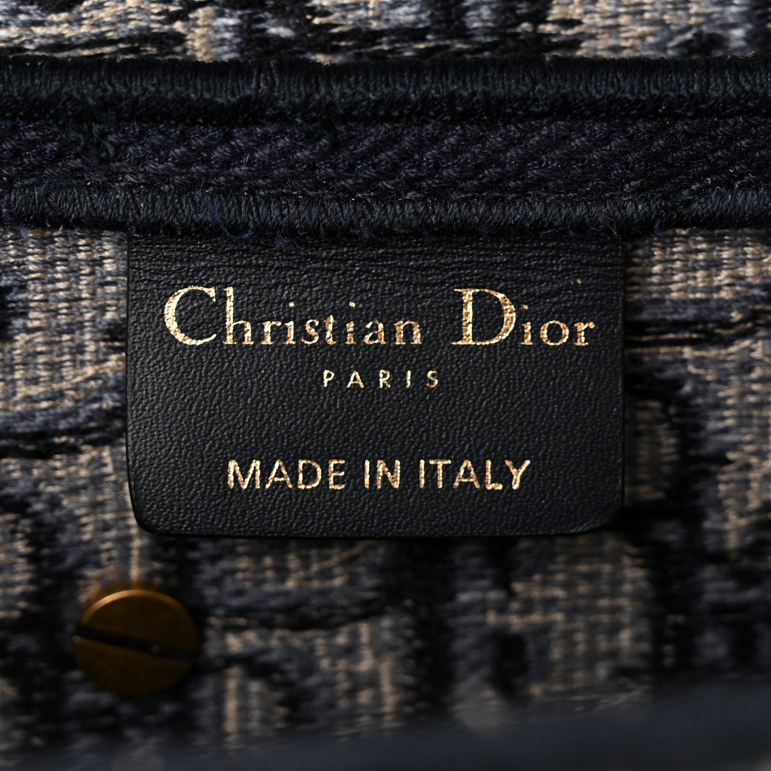 Christian Dior Oblique Embroidered Saddle Bag Blue 6 of 10