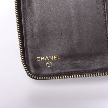 Chanel Caviar Quilted Large Zip Around Organizer Wallet Black 6 of 11