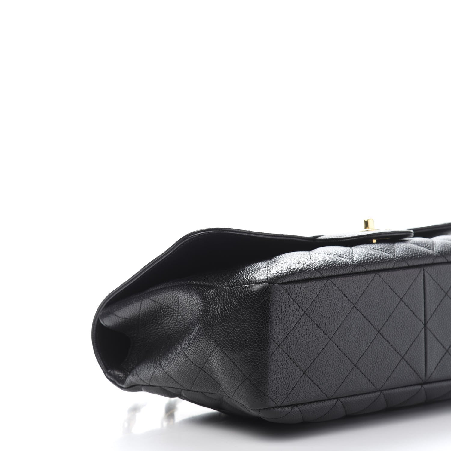 Chanel Caviar Quilted Jumbo Single Flap Black 8 of 11