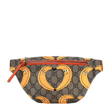 Gucci GG Supreme Monogram Banana Childrens Belt Bag Beige Ebony Multicolor Carrot Orange 1 of 10