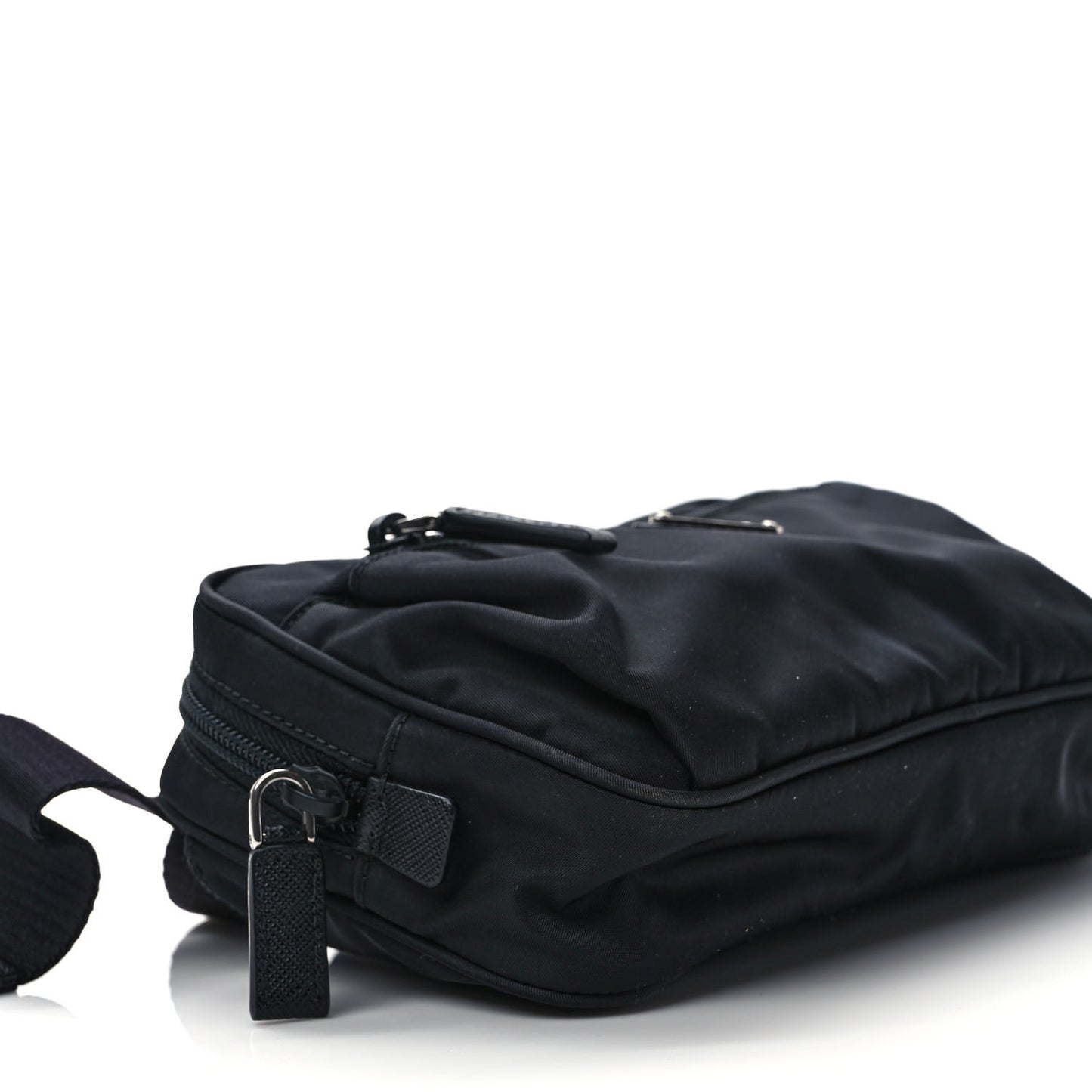 Re-Nylon Saffiano Belt Bag Black