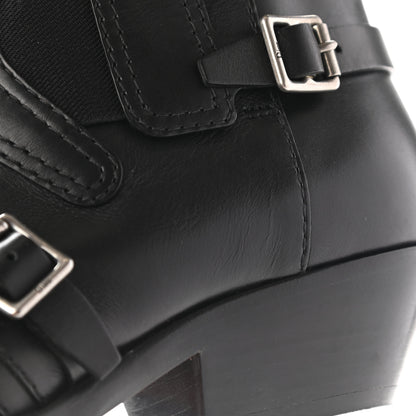 Christian Dior Calfskin Diorsaddle Boots 37 Black 12 of 16