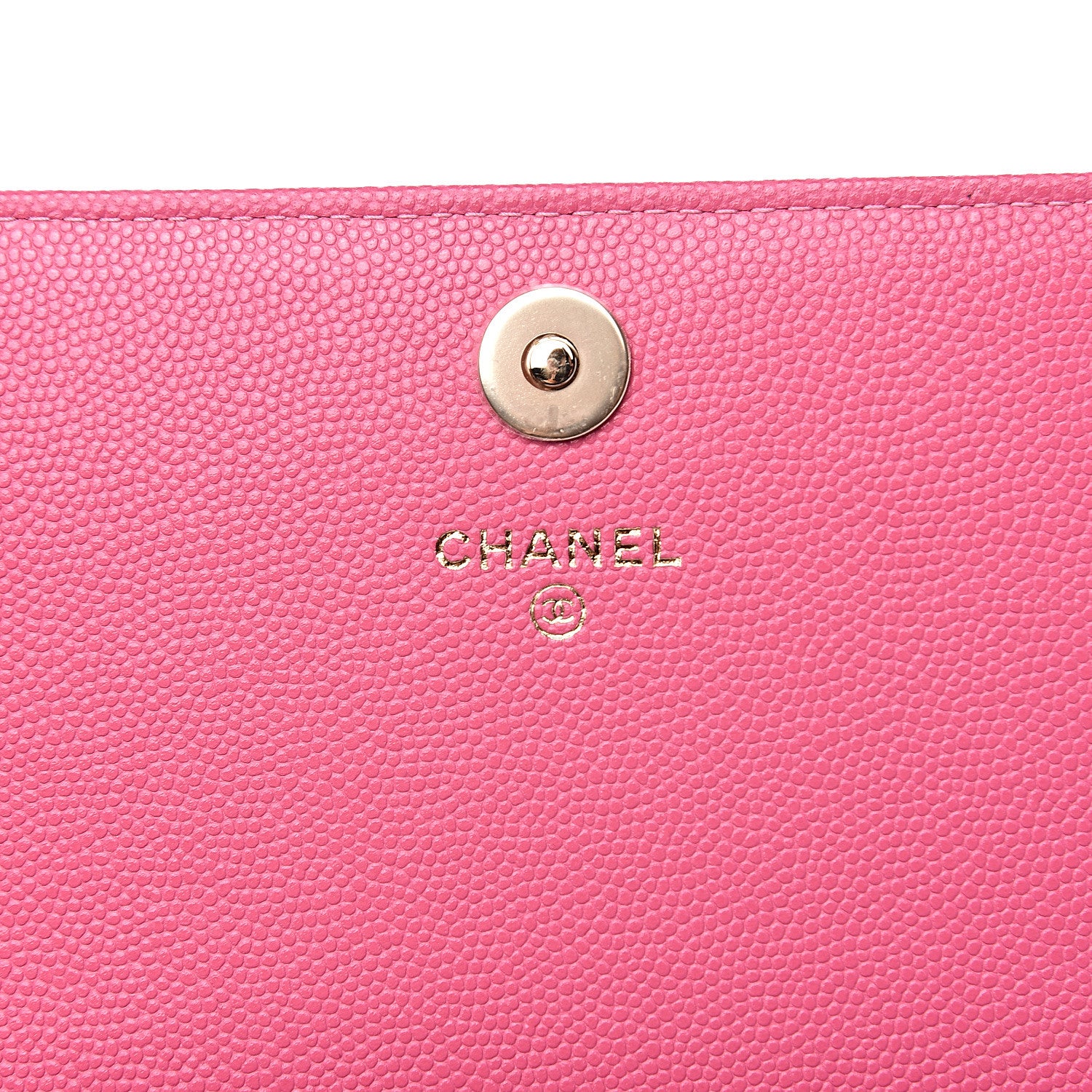 Chanel Caviar Quilted Square Wallet On Chain WOC Pink 5 of 10