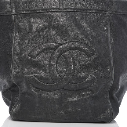 Chanel Distressed Caviar Outdoor Ligne Tote Black 12 of 12